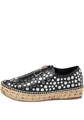 Pre-Owned Alexander Wang Devon studded flat espadrilles - Black