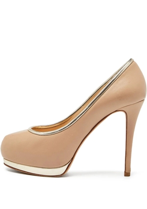 Giuseppe Zanotti pre-owned 120mm platform pumps - Neutrals