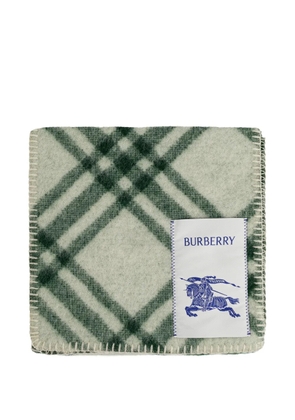 Burberry check wool scarf - Green