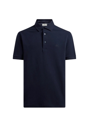 ETRO embroidered-logo polo shirt - Blue