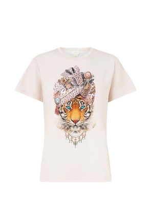 Camilla Aranjuez Animalia crystal-embellished T-shirt - White
