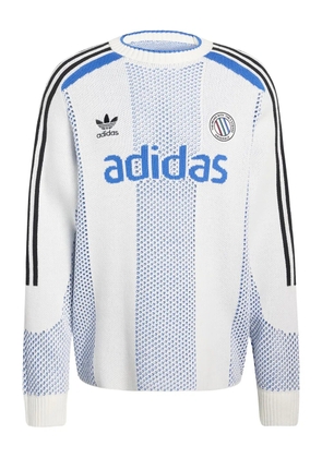 adidas Adicolor Blokecore logo sweater - White