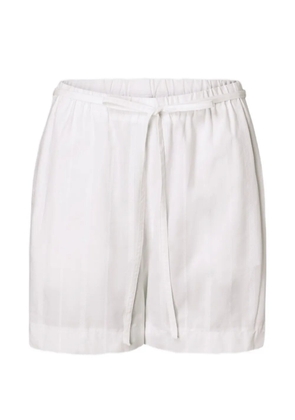 LouLou de Saison Tito striped bouclé shorts - White