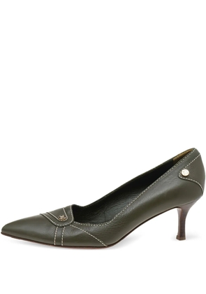 Celine Pre-Owned 60mm leather pumps - Green