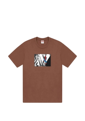 Supreme Spider-Man graphic-print T-shirt - Brown