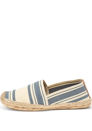Tory Burch pre-owned striped slip-on flat espadrilles - Neutrals