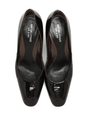 Sergio Rossi patent zebra-patterned pumps - Brown