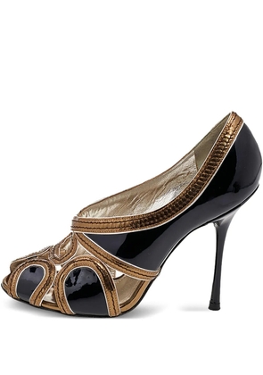 Dolce & Gabbana Pre-Owned leather cut-out pumps - Black