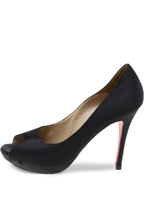 Alexander McQueen Pre-Owned 100mm peep-toe pumps - Black