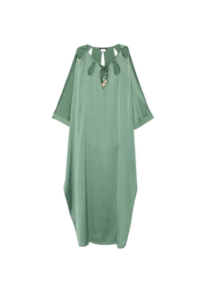 LE RJTANGE cut-out bead-embellished maxi dress - Green
