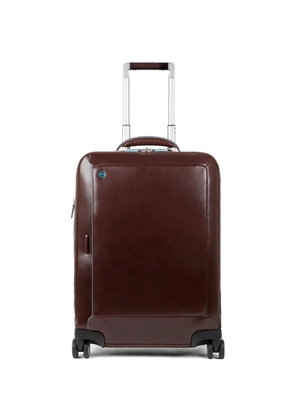 PIQUADRO Blue Square leather cabin suitcase - Brown