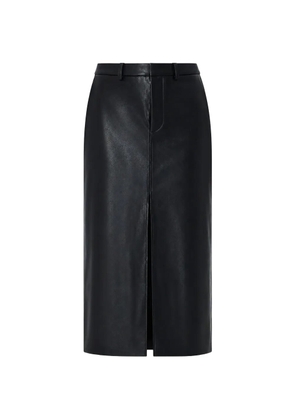 The Frankie Shop Maybelle front-slit midi skirt - Black