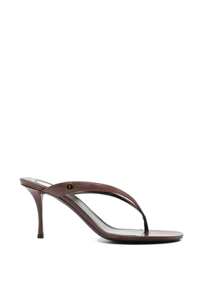 Saint Laurent Sue thong-detail sandals - Brown