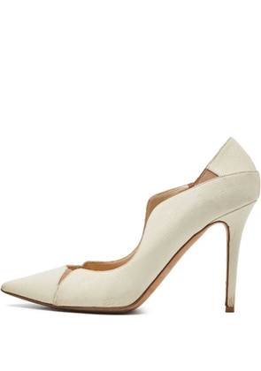 Jimmy Choo Pre-Owned 110mm pointed-toe heeled pumps - Neutrals