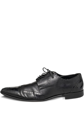 Dolce & Gabbana Pre-Owned leather derby shoes - Black