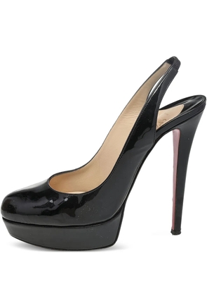 Christian Louboutin Pre-Owned 145mm patent-leather pumps - Black