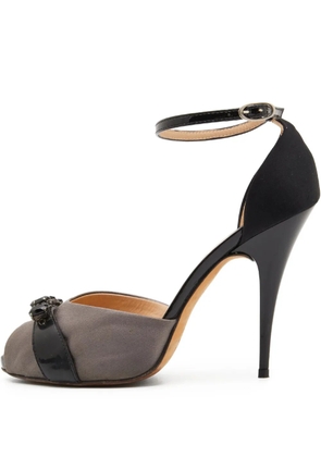 Giuseppe Zanotti Vintage pre-owned 110mm crystal-detailing heels - Grey