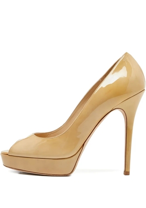 Jimmy Choo Pre-Owned peep-toe pumps - Neutrals