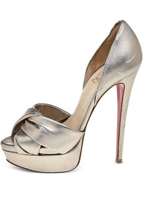 Christian Louboutin Pre-Owned 140mm leather pumps - Silver