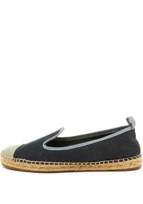 Fendi Pre-Owned panelled espadrille loafers - Blue