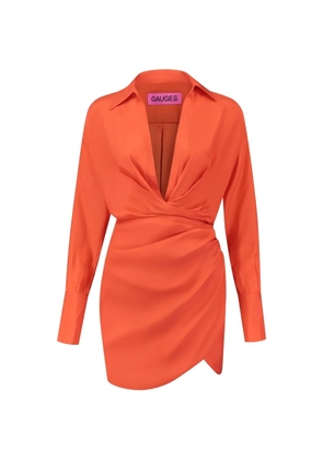 GAUGE81 Naha mini dress - Orange