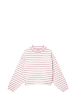 SoSUE Sailor striped-pattern long-sleeved sweater - Pink