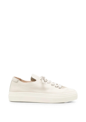 SERGIO MORETTI FIRENZE pebbled leather sneakers - Neutrals