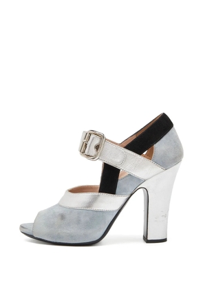 Miu Miu Pre-Owned 110mm suede pumps - Blue