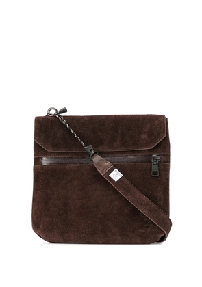 As2ov textured shoulder bag - Brown