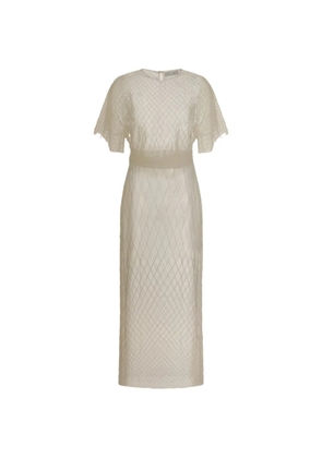 Contessa Mills Wraith midi dress - White