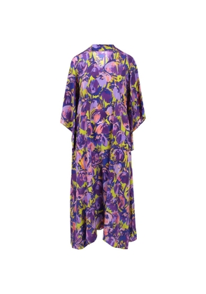 KITAGI floral-print V-neck maxi dress - Purple