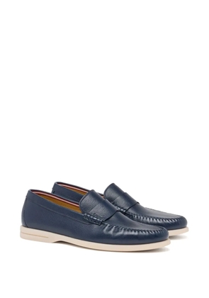 Bally grainy-leather loafers - Blue