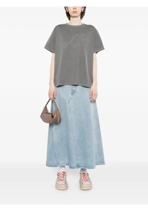 SPORT b. by agnès b. dino-embroidered T-shirt - Grey
