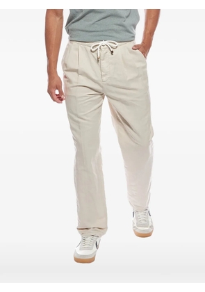 Brunello Cucinelli drawstring pleated trousers - Neutrals