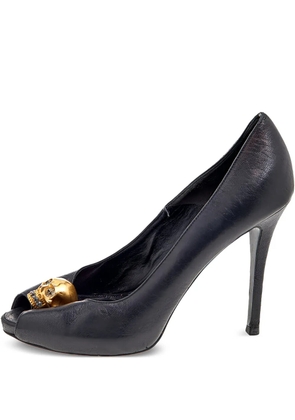 Alexander McQueen Pre-Owned 110mm leather heeled pumps - Black
