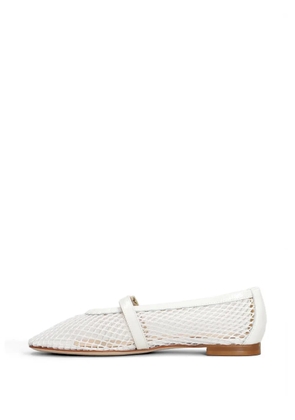 Fabio Rusconi Mina buckle-strap ballet flats - White