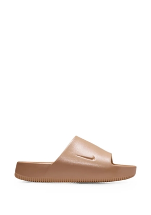 Nike Calm logo-debossed slides - Neutrals