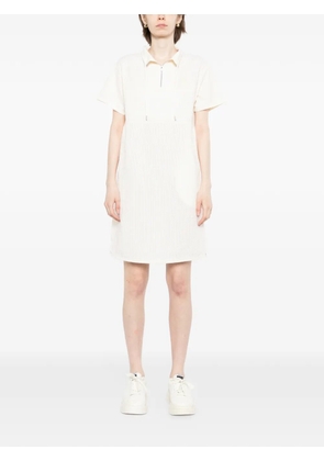 SPORT b. by agnès b. seersucker half-zip mini dress - Yellow