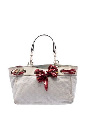 Gucci Pre-Owned 2016-2026 Medium Guccissima Positano tote bag - White