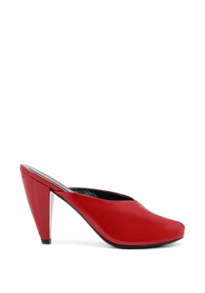 Jude Paw patent leather mules - Red