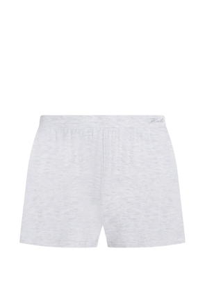 Karl Lagerfeld logo-embroidered lounge shorts - Grey