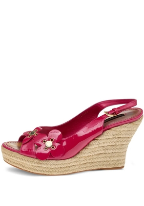 Louis Vuitton Pre-Owned 100mm leather sandals - Pink