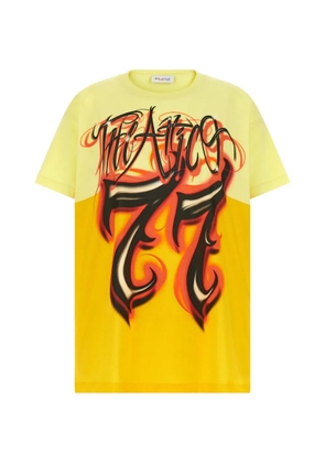 The Attico Il Primo Bagno graphic-print cotton T-shirt - Yellow