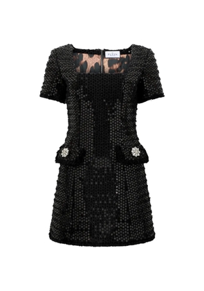 Philipp Plein sequin-embellished tweed mini dress - Black