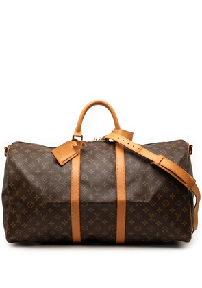 Louis Vuitton Pre-Owned 1990 Monogram Keepall Bandouliere 55 travel bag - Brown