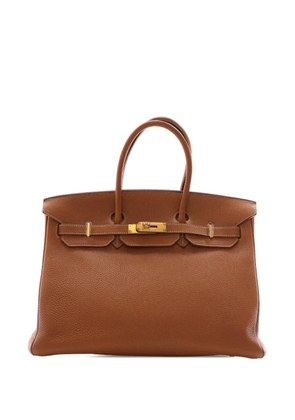 Hermès Pre-Owned 2007 Togo Birkin Retourne 35 handbag - Brown