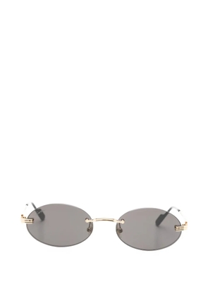 Cartier Eyewear oval-frame sunglasses - Gold