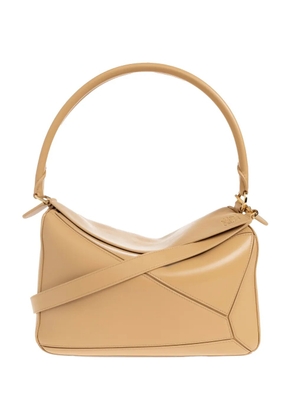 LOEWE medium Featherlight Puzzle leather tote bag - Neutrals
