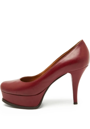 Fendi Pre-Owned 100mm leather pumps - Red