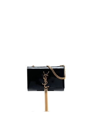 Saint Laurent Pre-Owned 2013-2025 Small Patent Monogram Kate Tassel crossbody bag - Black